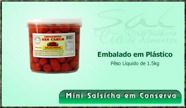 Mini Salsichas em Conserva